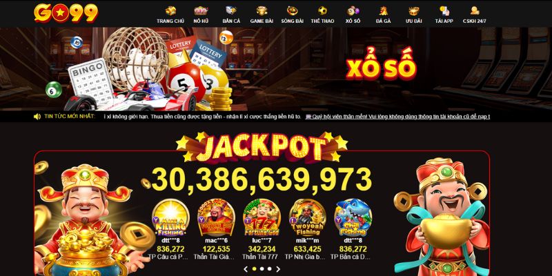 Game xổ số may mắn trúng thưởng được yêu thích tại trang web